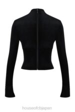 衣類 House of CB レオノーラ ブラック ベルベット コルセット 0N8J33 - Image 5