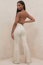 衣類 House of CB ロデル クリームチャンキーリブニットパンツ 0N8J989 - Image 11