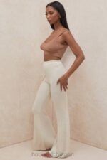 衣類 House of CB ロデル クリームチャンキーリブニットパンツ 0N8J989 - Image 8