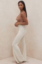 衣類 House of CB ロデル クリームチャンキーリブニットパンツ 0N8J989 - Image 10