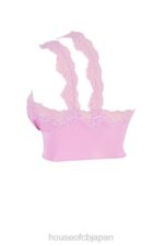 衣類 House of CB ロレナ ピンクのフローティ クロップド トップ 0N8J711 - Image 4