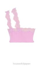 衣類 House of CB ロレナ ピンクのフローティ クロップド トップ 0N8J711 - Image 5