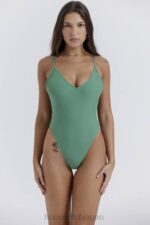 衣類 House of CB ロードス ユーカリ プランジ ワンピース水着 0N8J1174 - Image 6