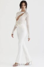 衣類 House of CB ローレルアイボリー ハイウエストパンツ 0N8J910 - Image 6