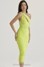 衣類 House of CB ヴァレンティナ ライム アシンメトリー カットアウト ミディドレス 0N8J422 - Image 11