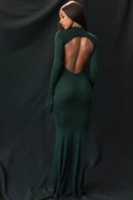 衣類 House of CB 三茶フォレストグリーンニットマキシドレス 0N8J114 - Image 2