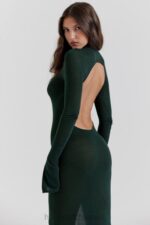 衣類 House of CB 三茶フォレストグリーンニットマキシドレス 0N8J114 - Image 11