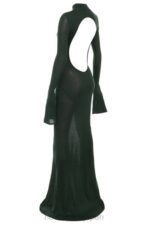衣類 House of CB 三茶フォレストグリーンニットマキシドレス 0N8J114 - Image 4