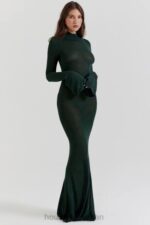 衣類 House of CB 三茶フォレストグリーンニットマキシドレス 0N8J114 - Image 8