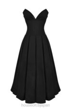 衣類 House of CB 女性の黒のストラップレスミディドレス 0N8J111 - Image 5