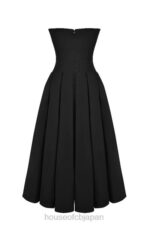衣類 House of CB 女性の黒のストラップレスミディドレス 0N8J111 - Image 7