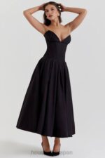 衣類 House of CB 女性の黒のストラップレスミディドレス 0N8J111 - Image 9