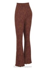 衣類 House of CB erin チョコレートプリント メッシュ フレアパンツ 0N8J972 - Image 7