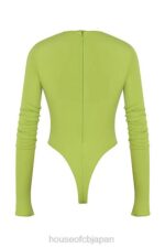 衣類 House of CB estrele ライムグリーンのカットアウトボディスーツ 0N8J736 - Image 9