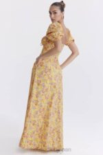 衣類 House of CB felizia バタープリント パフスリーブ サンドレス 0N8J247 - Image 11