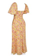 衣類 House of CB felizia バタープリント パフスリーブ サンドレス 0N8J247 - Image 3