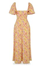 衣類 House of CB felizia バタープリント パフスリーブ サンドレス 0N8J247 - Image 4