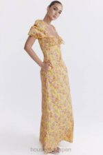 衣類 House of CB felizia バタープリント パフスリーブ サンドレス 0N8J247 - Image 9