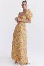衣類 House of CB felizia バタープリント パフスリーブ サンドレス 0N8J247 - Image 10
