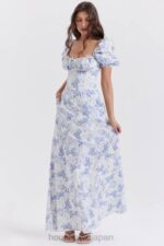 衣類 House of CB felizia ブループリント パフスリーブ サンドレス 0N8J256 - Image 14