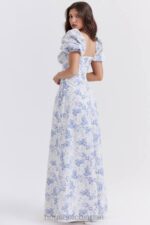 衣類 House of CB felizia ブループリント パフスリーブ サンドレス 0N8J256 - Image 3