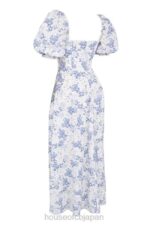 衣類 House of CB felizia ブループリント パフスリーブ サンドレス 0N8J256 - Image 8