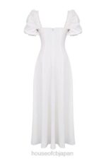衣類 House of CB Felizia ホワイト パフスリーブ サンドレス 0N8J263 - Image 11