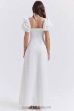 衣類 House of CB Felizia ホワイト パフスリーブ サンドレス 0N8J263 - Image 19