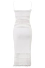 衣類 House of CB Gia アイボリー 可憐なニット ミディドレス 0N8J432 - Image 6