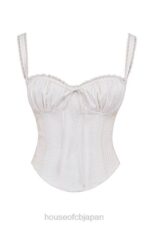 衣類 House of CB gini ホワイトレースバックコルセット 0N8J13 - Image 3