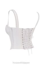 衣類 House of CB gini ホワイトレースバックコルセット 0N8J13 - Image 4