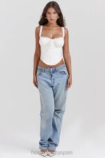衣類 House of CB gini ホワイトレースバックコルセット 0N8J13 - Image 6
