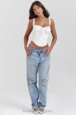 衣類 House of CB gini ホワイトレースバックコルセット 0N8J13 - Image 7
