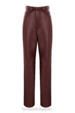衣類 House of CB inaya ダークブラウン ストレッチ ヴィーガン レザー パンツ 0N8J979 - Image 12