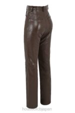 衣類 House of CB inaya チョコレートクロコストレッチヴィーガンレザーパンツ 0N8J954 - Image 6