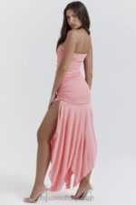 衣類 House of CB ivana アプリコット ギャザー非対称ドレス 0N8J209 - Image 9