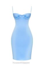 衣類 House of CB jamiah ソフトブルーサテン ミディドレス 0N8J137 - Image 8