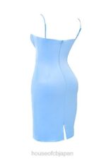 衣類 House of CB jamiah ソフトブルーサテン ミディドレス 0N8J137 - Image 9
