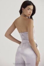 衣類 House of CB joie グレーフラワートリムボディスーツ 0N8J713 - Image 7
