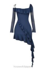 衣類 House of CB kiki フレンチネイビーフリルミニドレス 0N8J162 - Image 7