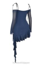 衣類 House of CB kiki フレンチネイビーフリルミニドレス 0N8J162 - Image 8