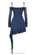 衣類 House of CB kiki フレンチネイビーフリルミニドレス 0N8J162 - Image 9