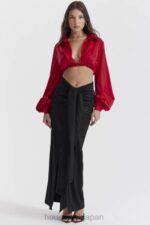 衣類 House of CB laraine チェリーシルクブルゾントップ 0N8J673 - Image 6