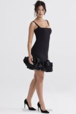 衣類 House of CB lilou ブラックフリルヘムドレス 0N8J330 - Image 9