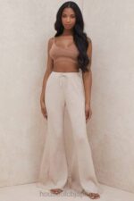 衣類 House of CB luda トープ リブニット パンツ 0N8J981 - Image 4