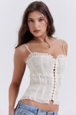 衣類 House of CB lula アイボリー スパンコール プリーツ コルセット 0N8J25 - Image 13
