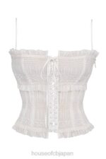衣類 House of CB lula アイボリー スパンコール プリーツ コルセット 0N8J25 - Image 6