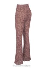 衣類 House of CB maite アニマルプリントメッシュフレアパンツ 0N8J973 - Image 4