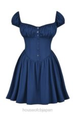 衣類 House of CB nala フレンチネイビー ギャザーミニドレス 0N8J171 - Image 9