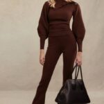 衣類 House of CB nereida チョコレート カシミア ブレンド パンツ 0N8J827